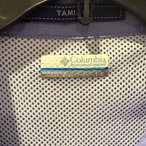 Columbia PFG Omni-Shade Tamiami Men's Purple Short Sleeve Shirt size Large - Picture 2 of 11